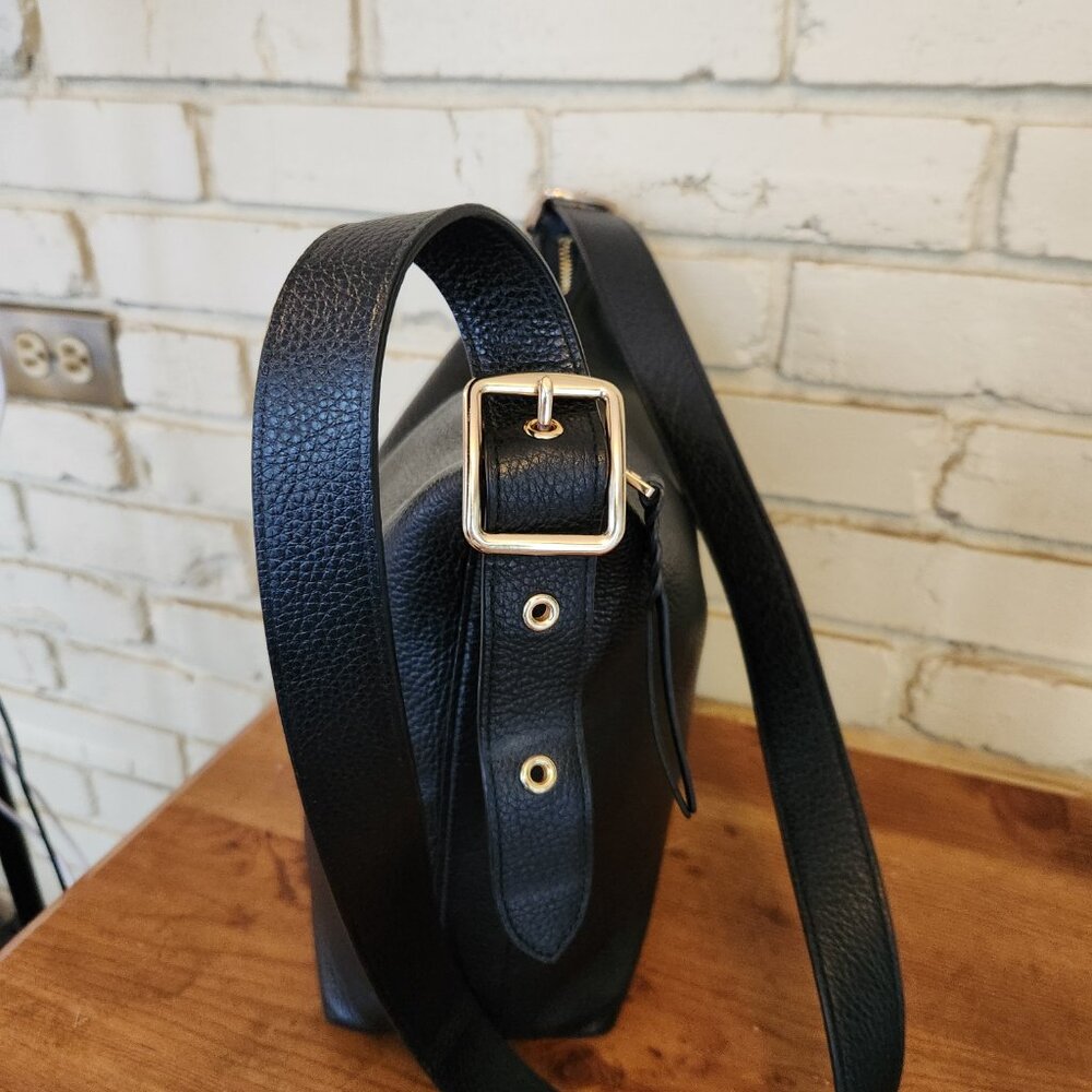 Euc Coach Black Leather Shoulder Bag - Picture 6 of 12